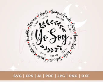 Yo Soy Inspiracion SVG, I am Inspiration svg, easter svg, In Spanish, Bible Verse SVG, Cricut, Christian Inspiration SVG, Instant Download