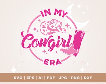 In My Cowgirl Era svg, Cowgirl Era svg, Cricut, Png, Svg, sublimation, Silhouette, Cowgirl Sweater png, Western shirt svg, Cut file