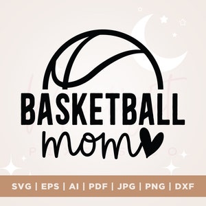Baloncesto Mamá SVG PNG PDF, Mamá Svg, Baloncesto Svg, Mamá Vida Svg, Camisa de mamá de baloncesto, Día del juego Svg, Archivos de mamá de baloncesto Svg, Deportes Svg