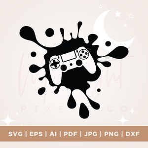 Box Controller svg, Gaming Controller svg, Controller svg, Spatter svg, Video Game Controller svg, Xbox svg, Gaming svg, Cricut