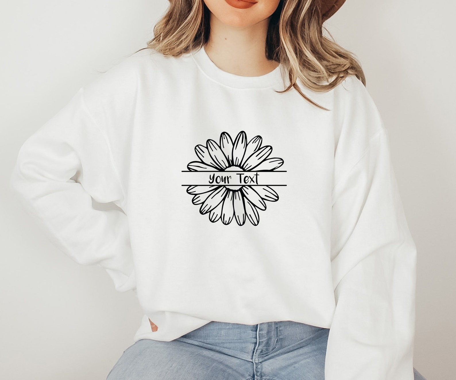 Split Monogram Daisy Daisy Split Monogram SVG, Flower Cut File (digital Download) - Etsy