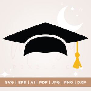 Graduation Cap SVG, Graduation Cap PNG, Cricut, Png, Svg, sublimacja, sylwetka, plik do cięcia, natychmiastowe pobieranie, prasowanie, Clip Art, plik do cięcia