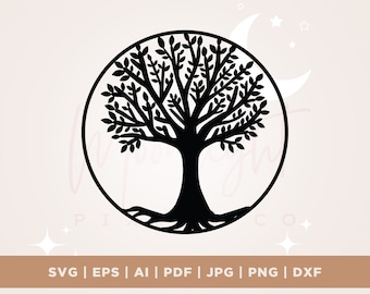 Tree Svg, Tree of Life SVG, Tree of Life Png, Tree Silhouette, Tree Cricut Svg PNG, Cricut, Svg, sublimation, Cut file, instant download