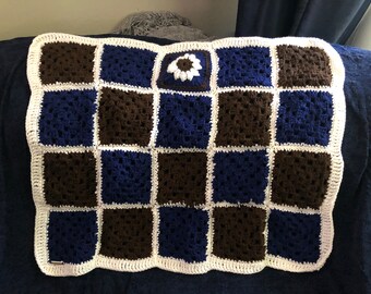 Patchwork crochet blanket