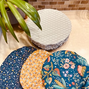 Reusable Large Bowl Cover | Organic Cotton & Waterproof | Eco-Friendly Food Wrap