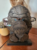 Unique Bigfoot Eyeglass Holder – Handcrafted Wooden Sasquatch Big Foot Glasses Stand