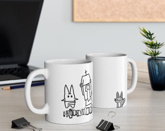 Star Wars Rebels-Inspired Mug with Loth Cats and Chopper