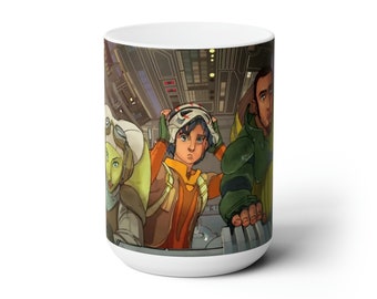 Star Wars Rebels-Inspired Design - Crew in Ghost/Phantom Cockpit - Ceramic Mug 15oz