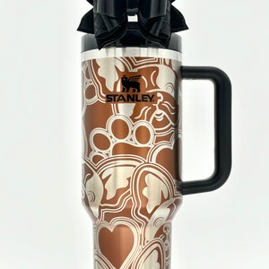 Frenchie engraved cup, engraved Frenchie tumbler, Stanley engraved French bulldog cup, French bulldog tumblers