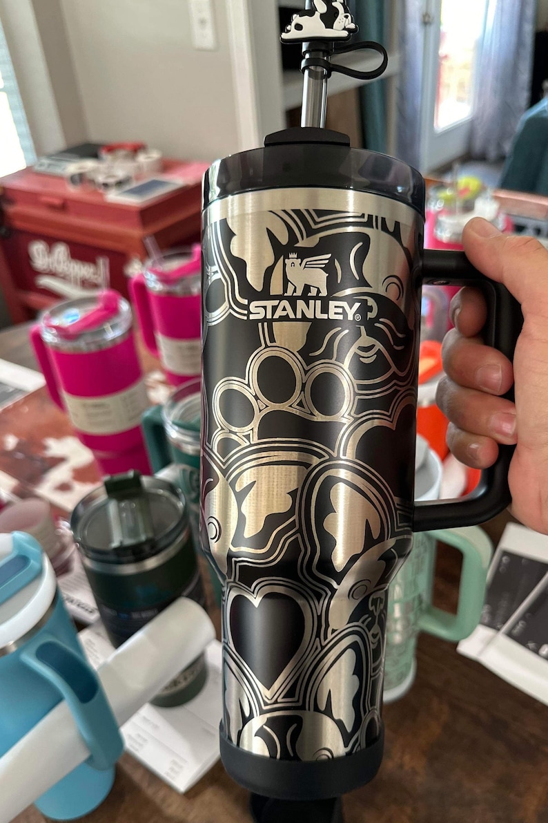 may include: Frenchie engraved cup, engraved Frenchie tumbler, Stanley engraved French bulldog cup, French bulldog tumblers, Stanley engraved french bulldog cup,