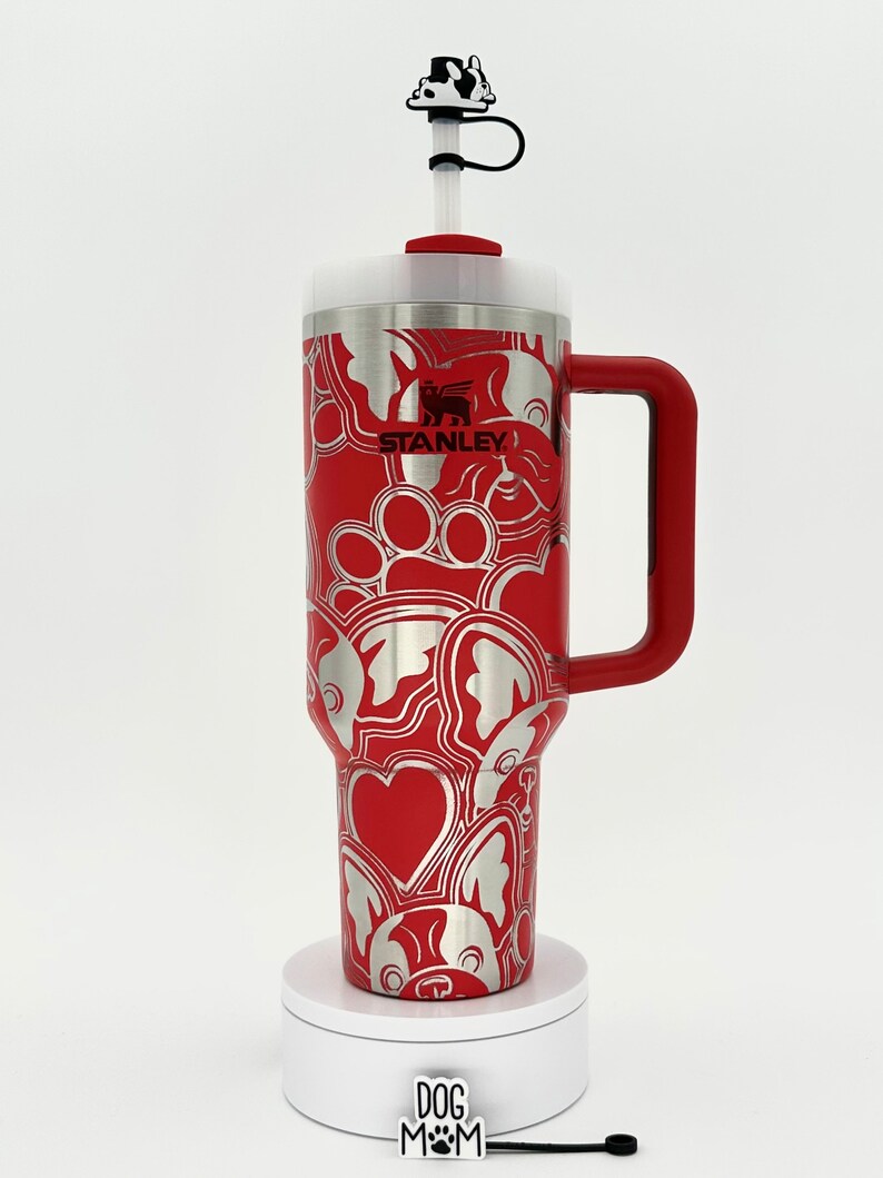 may include: Frenchie engraved cup, engraved Frenchie tumbler, Stanley engraved French bulldog cup, French bulldog tumblers, Stanley engraved french bulldog cup,