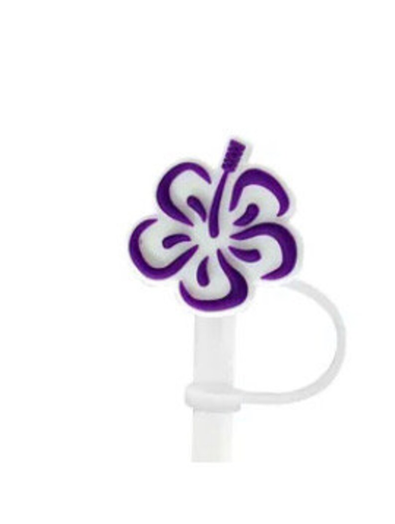 Flower Straw Topper, Stanley Straw Topper, hibiscus straw topper, flower straw cover