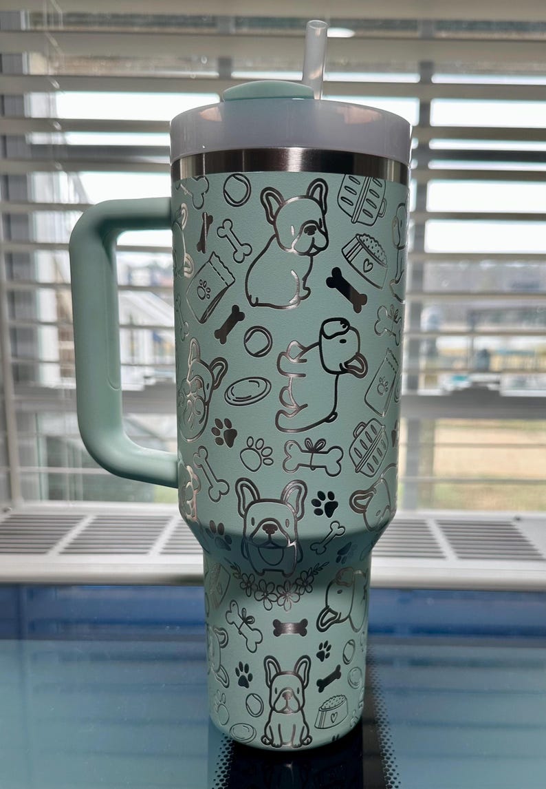 may include: Frenchie engraved cup, engraved Frenchie tumbler, Stanley engraved French bulldog cup, French bulldog tumblers, dog engraved tumbler, may include: Frenchie engraved cup, engraved Frenchie tumbler, Stanley engraved French bulldog cup, French bulldog tumblers, Stanley engraved french bulldog cup,