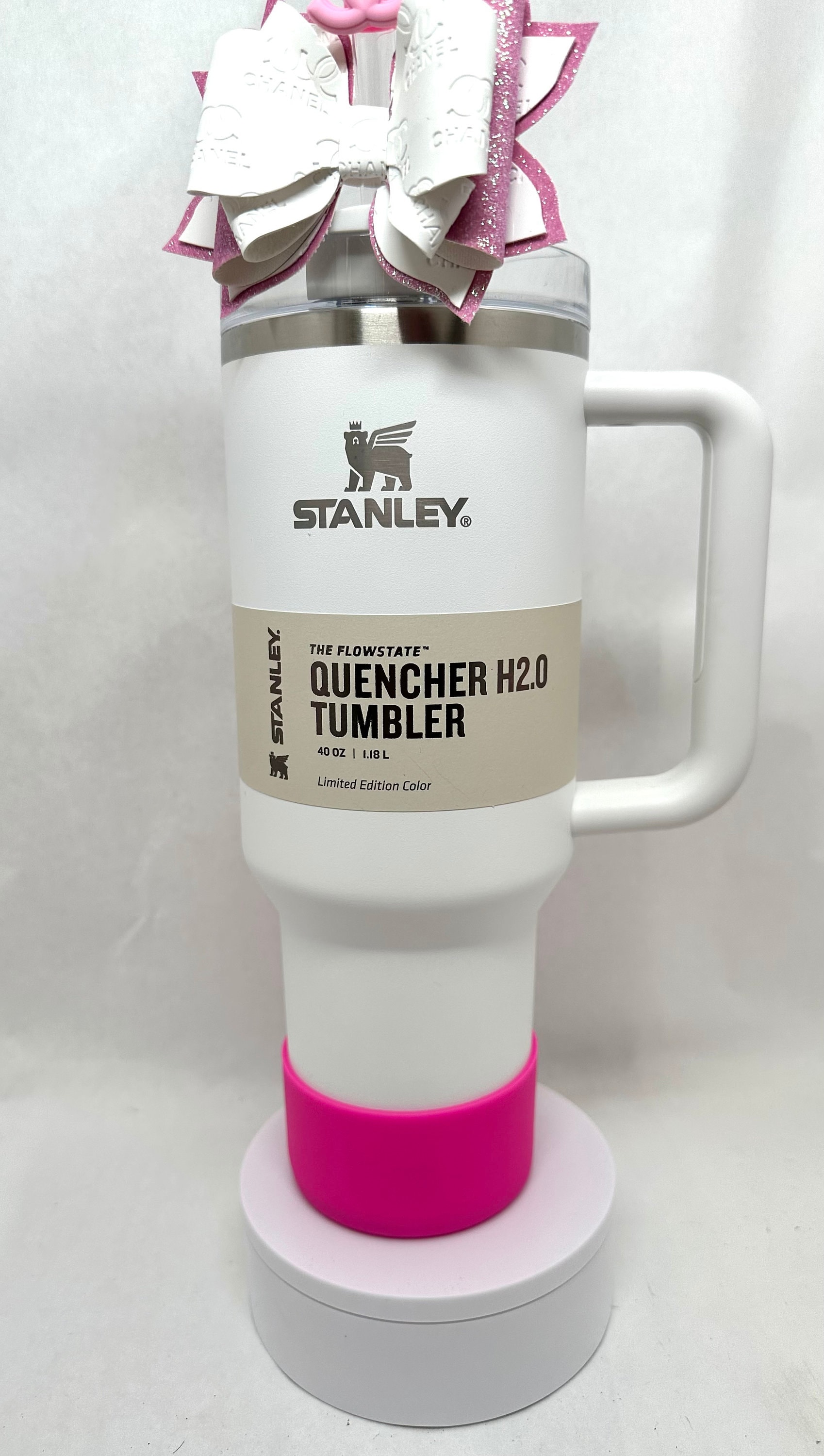 Hot Pink Boot Sleeve Cover Fit with Stanley H2.0 Quencher Adventure Tumbler  40Oz