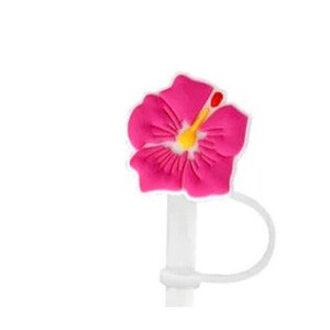 Flower Straw Topper, Stanley Straw Topper, Pink straw topper