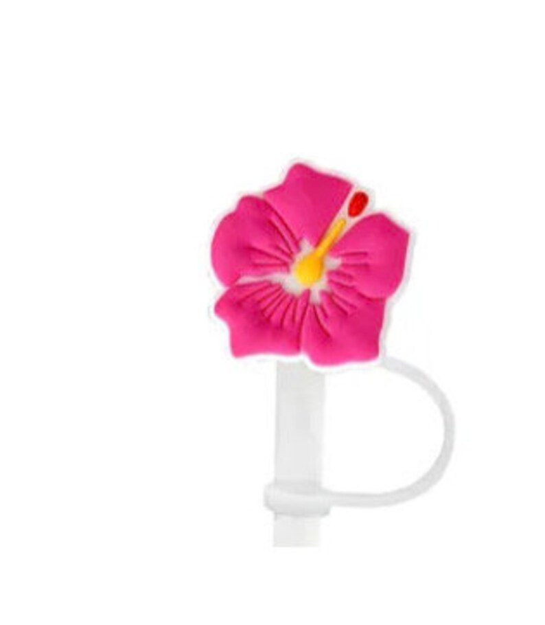 Flower Straw Topper, Stanley Straw Topper, Pink straw topper