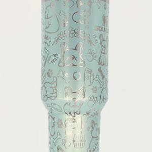 may include: Frenchie engraved cup, engraved Frenchie tumbler, Stanley engraved French bulldog cup, French bulldog tumblers, Stanley engraved french bulldog cup,