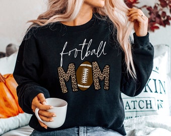 Football Mom Sweatshirt For Mom For Mother's Day, Football Mom Sweatshirts For Women, Cute Football Mom Sweaters, Mothers Day Gift
