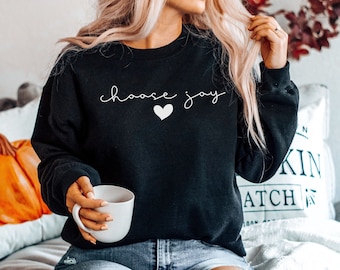 Sudadera Choose Joy, suéter Choose Joy, sudaderas Choose Joy para mujer, suéteres cristianos, camiseta de adoración, camiseta de bondad, para hombre y mujer