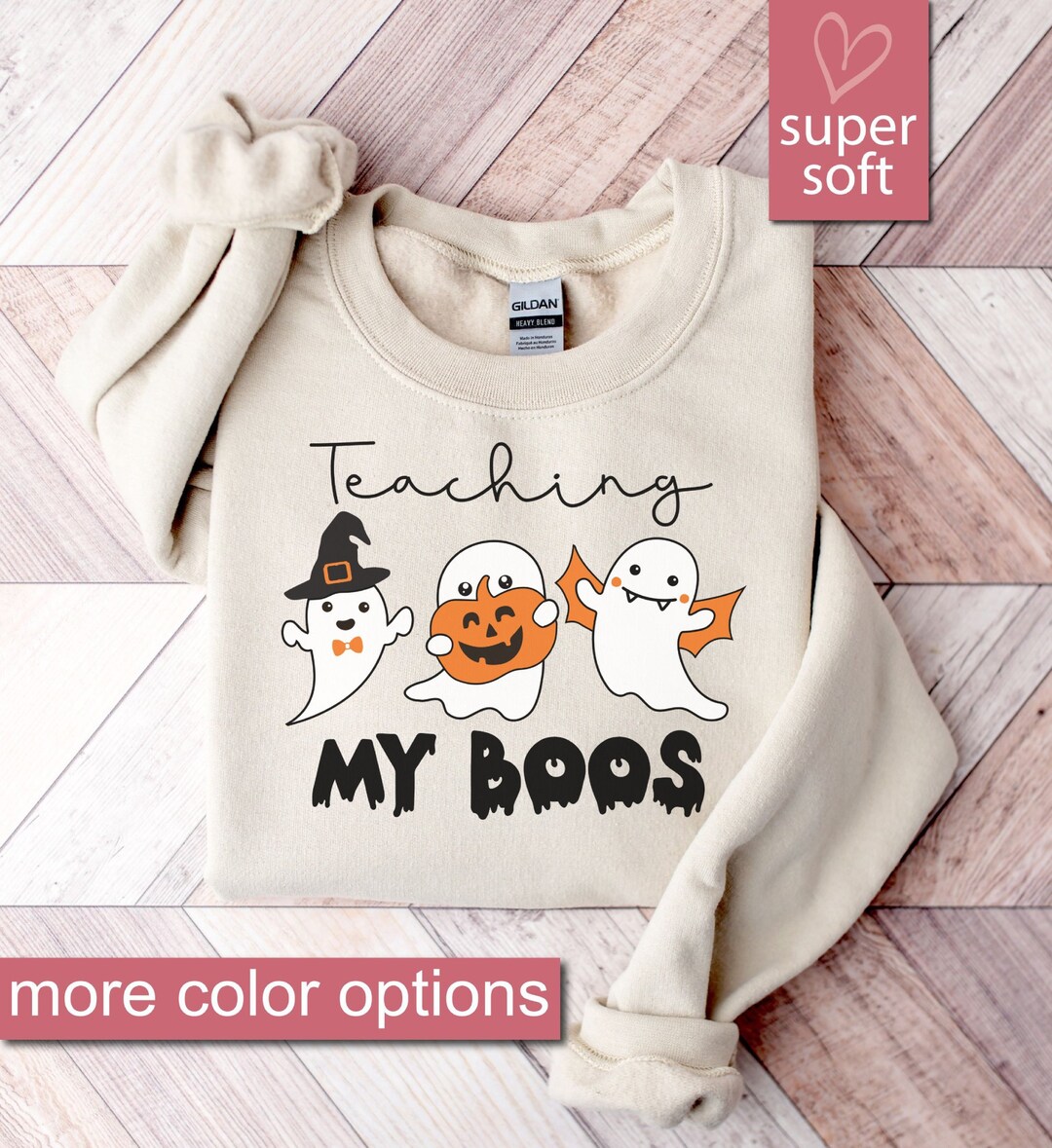 Halloween Teacher Sweatshirt Halloween Sweater Teaching My - Etsy