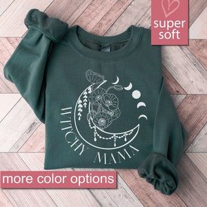 Halloween Mom Sweatshirt, Witch Sweatshirts, Witchy Mama Sweaters, Halloween Party Gift, Witch Clothing, Witchy Sweater, Funny Halloween