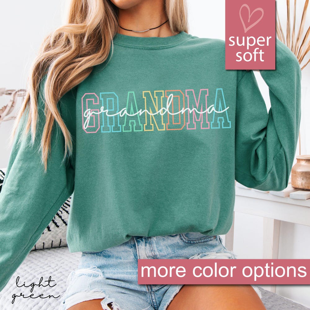 Funny Grandma Long Sleeves, Best Grandma Shirts Gift For Grandma,Comfort Grandma Long Sleeve Shirt, Cool Grandma Long Sleeve Shirts Livingtee