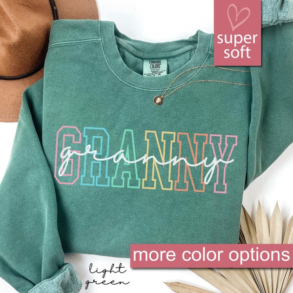 Comfort Colors® oma sweater, oma cadeau, cadeau voor oma, oma Moederdag sweatshirts, oma verjaardag, oma trui voor vrouwen