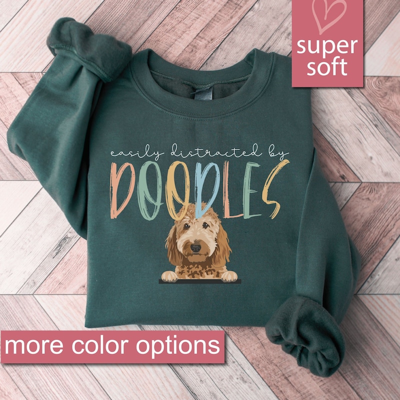 Golden Doodle Cutie Sweater - White