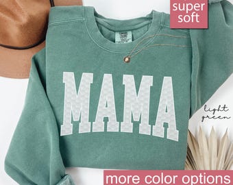 Sudadera con diseño de mamá golfista de Comfort Colors®, sudaderas para el día de la madre para mamás golfistas, suéteres para regalar a mamás amantes del golf, suéter para el día de la madre
