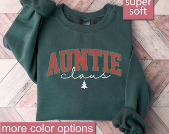 Cadeau de Noël pour tante, sweat-shirt de Noël tante, sweat-shirts tante noël, pulls pour tante, cadeau tante, cadeaux tante, faire-part tante