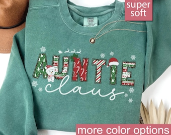 Cadeau de Noël Comfort Colors® pour tante, sweat-shirt de Noël tante, sweat-shirts tante noël, pulls pour tante, cadeau tante, cadeaux tante