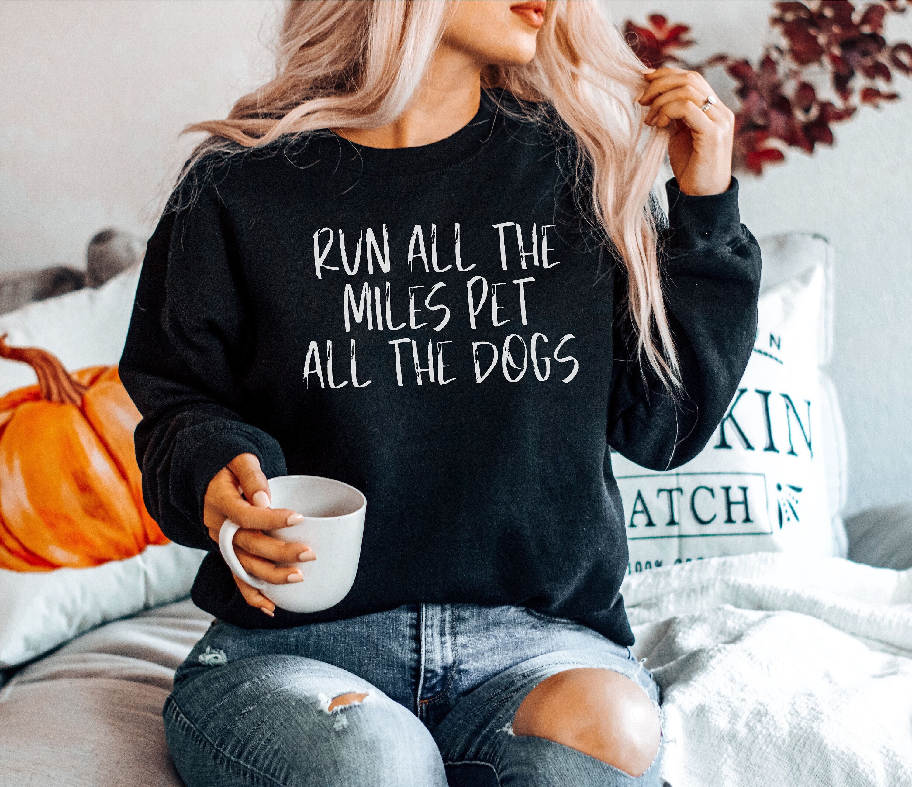 Run All the Miles Pet All the Dogs Etsy UK