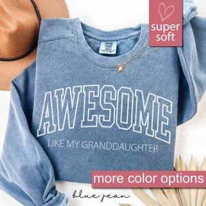 Comfort Colors® Cool Grandpas Club-sweater, opacadeau, vaderdagsweaters, cadeaus voor opa van kleindochter, cadeau grootvader
