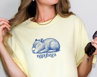 Funny Capybara Shirt, Nap TShirt, Capybara Lover T-Shirt, Unhinged Shirts, Funny Pun Shirt, Capybara T Shirt, Napping Shirt, Capybara Gifts