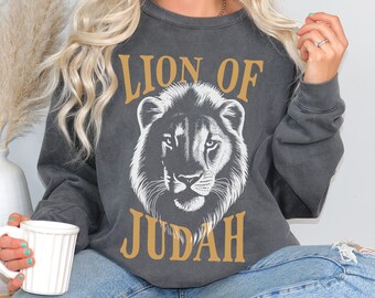 Lion Of Judah Shirt Christian Lion Sweatshirt Christian Comfort Colors Sweatshirt Lion Inside Of Those Lungs Jesus Crewneck Worship Shirt