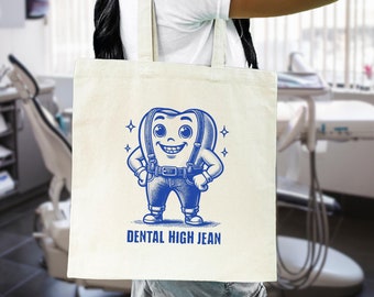 Dental Tote Bag Tooth Tote Bag Dental Team Gifts For Dental Hygienist Tote Bag Gift For Dentist Tote Bag Dental Hygiene Gifts RDH Tote Bag