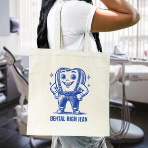 Dental Tote Bag Tooth Tote Bag Dental Team Gifts For Dental Hygienist Tote Bag Gift For Dentist Tote Bag Dental Hygiene Gifts RDH Tote Bag