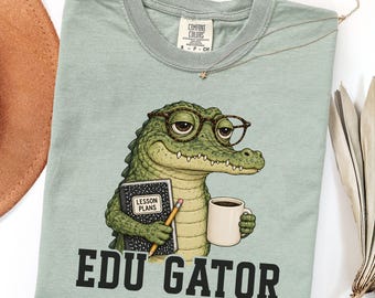 Educator Gator Shirt Alligator Teacher Shirt Back To School Special Education Edu Gator Teacher Gift Funny Classroom Group Teacher Team Tee