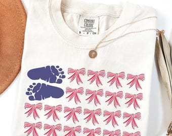 Patriotic Mother Baby Nurse Shirt 4th Of July Nicu Nurse Shirt Fourth Of July Nicu Footprint Neonatal ICU Nurse T-Shirt July 4th Peds Nurse