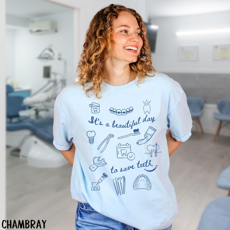 Dental Comfort Colors Shirt It's A Beautiful Day to Save Teeth Dental ...