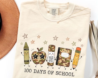 100 Days Of School Teacher Shirt One Hundredth Day Of School Celebration TShirt Comfort Colors 100 Day Party Tee 100th Day Teacher Gifts