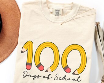 100 Days Of School Teacher Shirt One Hundredth Day Of School Celebration TShirt Comfort Colors 100 Day Party Tee 100th Day Teacher Gifts