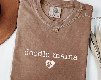 Comfort Colors Doodle Mama Shirt Doodle Shirt Doodle Mom Gift For Golden Doodle Lover Goldendoodle Dog Shirt Doodle Mama T Shirt Dog Mom Tee