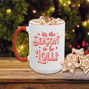 Lolli Mug Lolli Christmas Gift For Lolli Christmas Mug Lolli Gifts From Grandkids Christmas Pregnancy Announcement Mug Promoted To Lolli