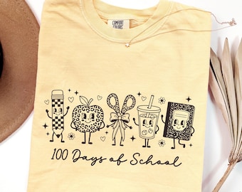 100 Days Of School Teacher Shirt One Hundredth Day Of School Celebration TShirt Comfort Colors 100 Day Party Tee 100th Day Teacher Gifts
