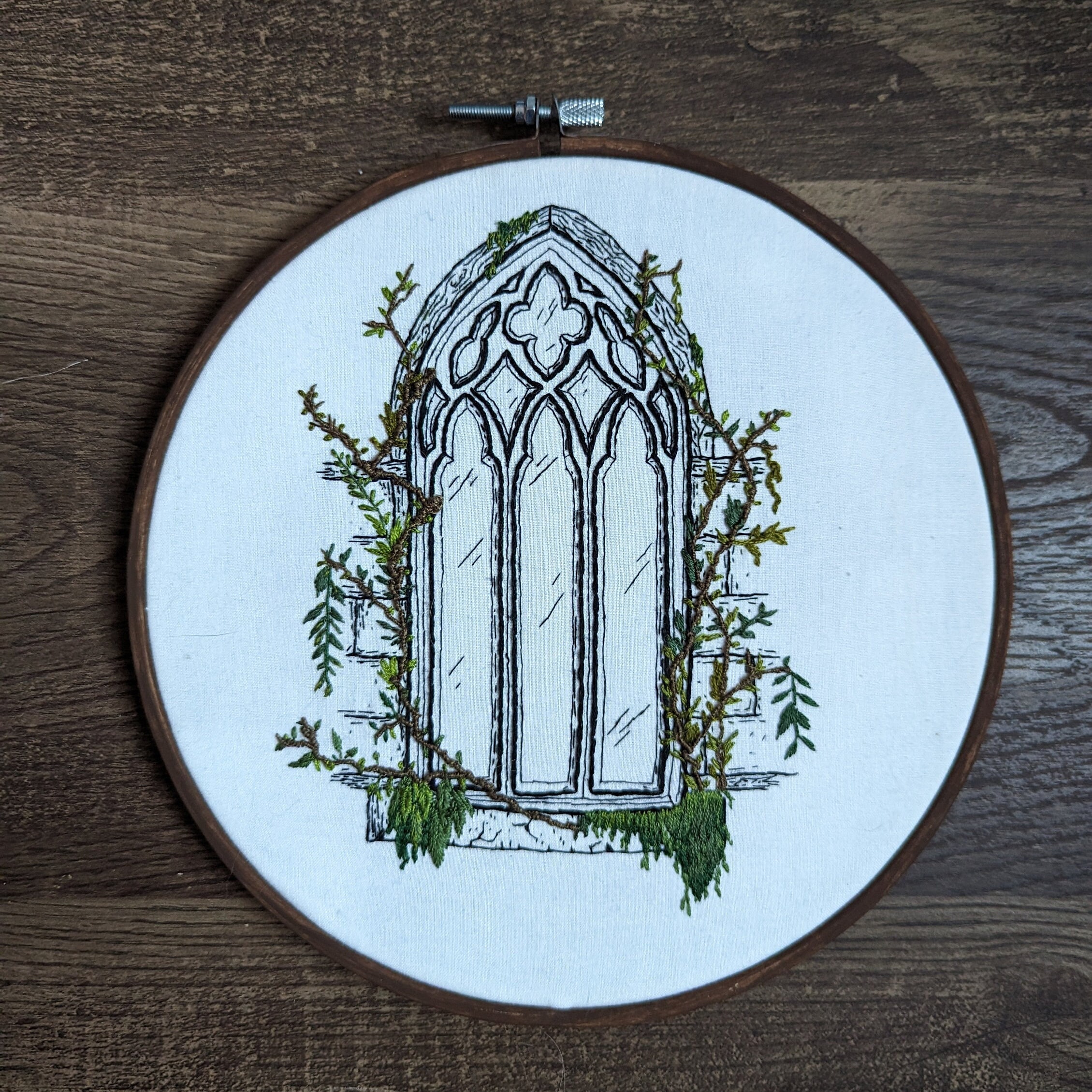 Gothic Arch Embroidery Pattern - Modern Hand Embroidery - Etsy