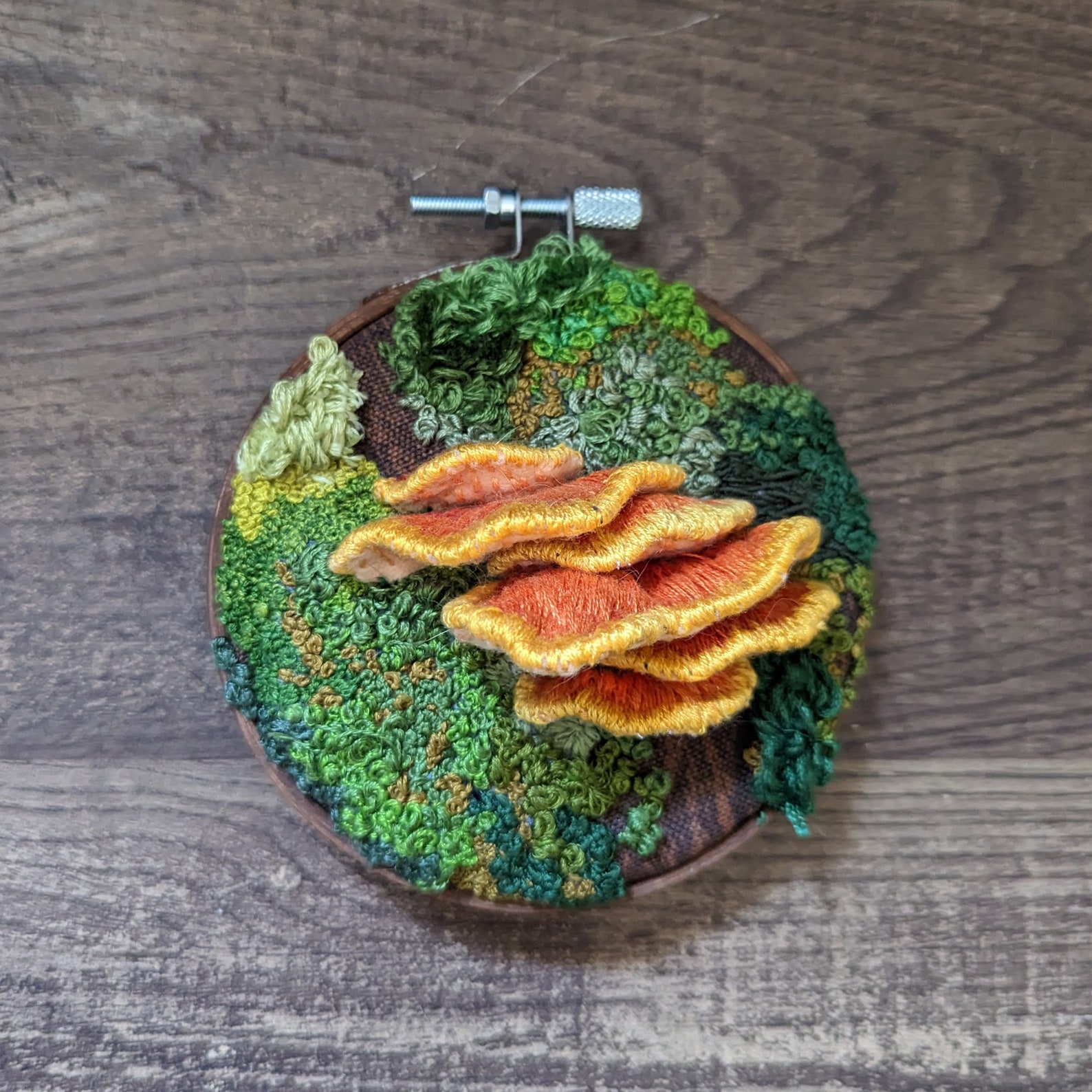 DIY Chicken of the Woods Mushroom Stumpwork Embroidery Kit Etsy UK