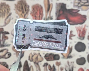My Chemical Romance Long Live The Black Parade Tour Ticket Sticker