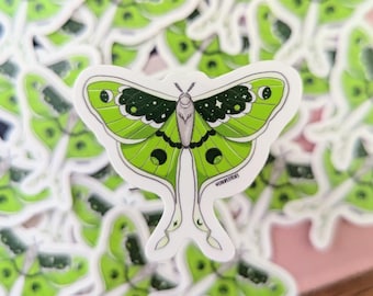 Lunar Moth Sticker