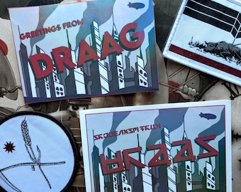My Chemical Romance "Greetings from Draag" postcard sticker